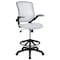 Flash Furniture Drafting Chair White Mesh Drafting Chair, Mesh, White BL-ZP-8805D-WH-GG - alternate 8